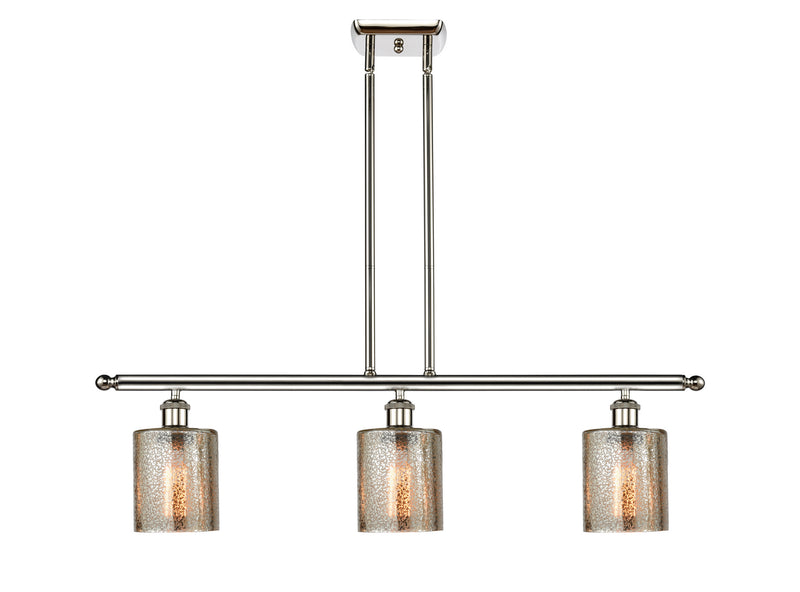 Innovations 516-3I-PN-G116 Three Light Island Pendant, Polished Nickel