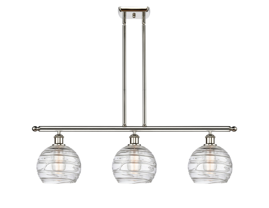 Innovations 516-3I-PN-G1213-8 Three Light Island Pendant, Polished Nickel