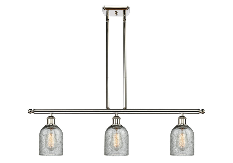 Innovations 516-3I-PN-G257 Three Light Island Pendant, Polished Nickel
