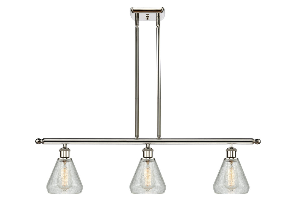 Innovations 516-3I-PN-G275 Three Light Island Pendant, Polished Nickel