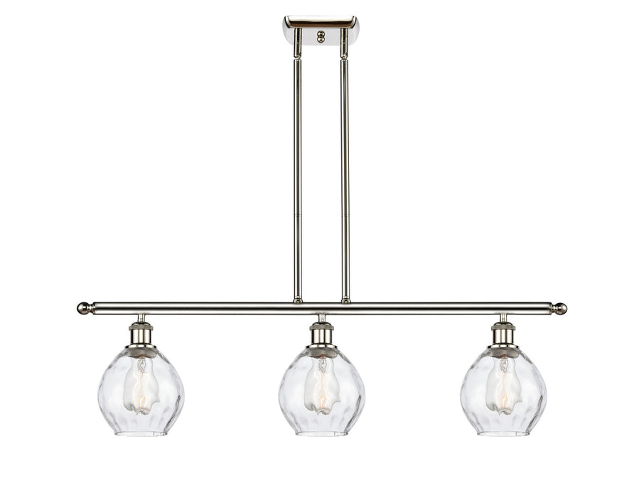 Innovations 516-3I-PN-G362 Three Light Island Pendant, Polished Nickel