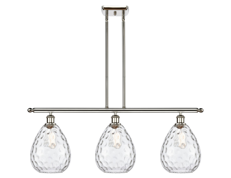 Innovations 516-3I-PN-G372 Three Light Island Pendant, Polished Nickel