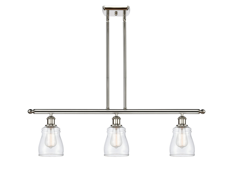 Innovations 516-3I-PN-G392 Three Light Island Pendant, Polished Nickel