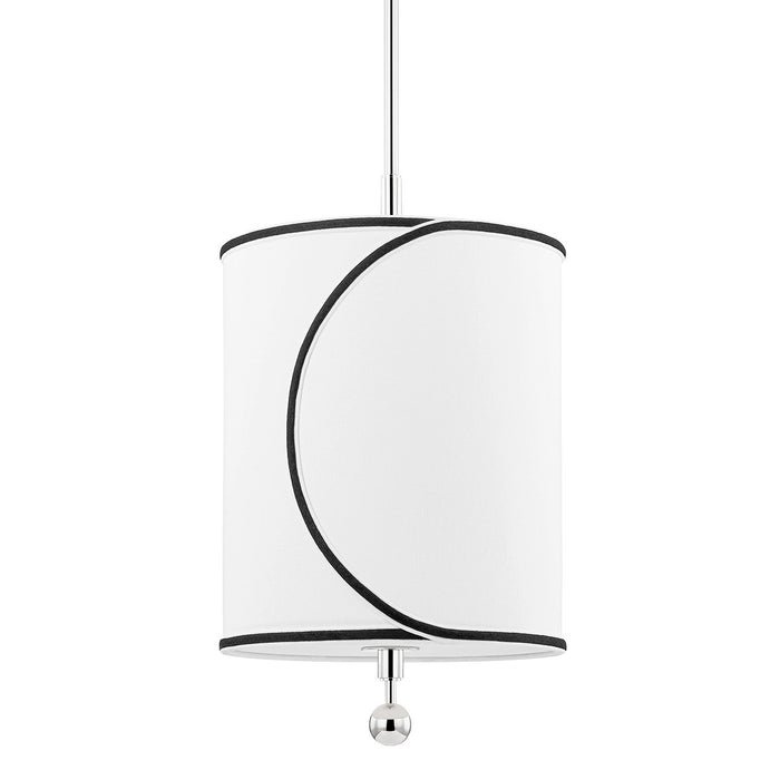 Mitzi H381701S-PN One Light Pendant, Polished Nickel