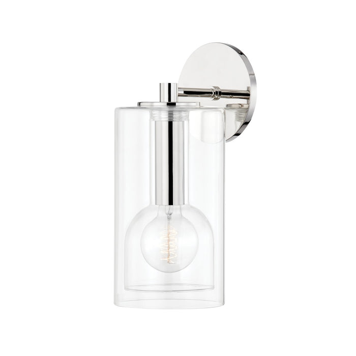 Mitzi H415101A-PN One Light Wall Sconce, Polished Nickel