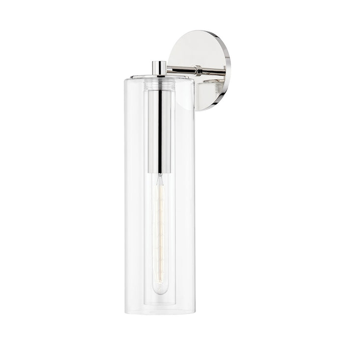 Mitzi H415101B-PN One Light Wall Sconce, Polished Nickel