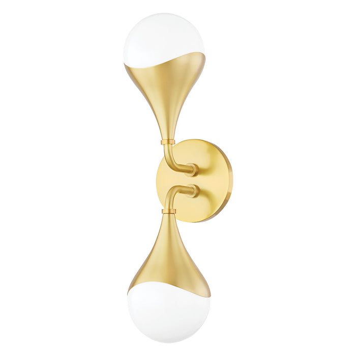 Mitzi H416302-AGB LED Bath and Vanity, Aged Brass