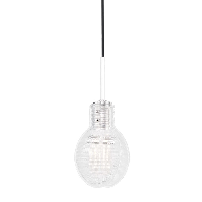 Mitzi H417701-PN One Light Pendant, Polished Nickel