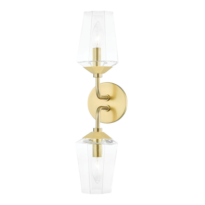 Mitzi H420302-AGB Two Light Bath and Vanity, Aged Brass