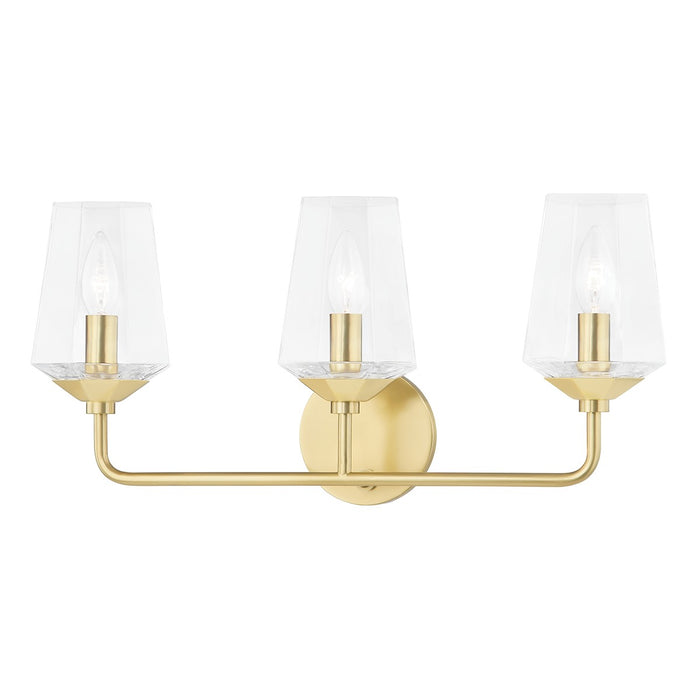Mitzi H420303-AGB Three Light Bath and Vanity, Aged Brass