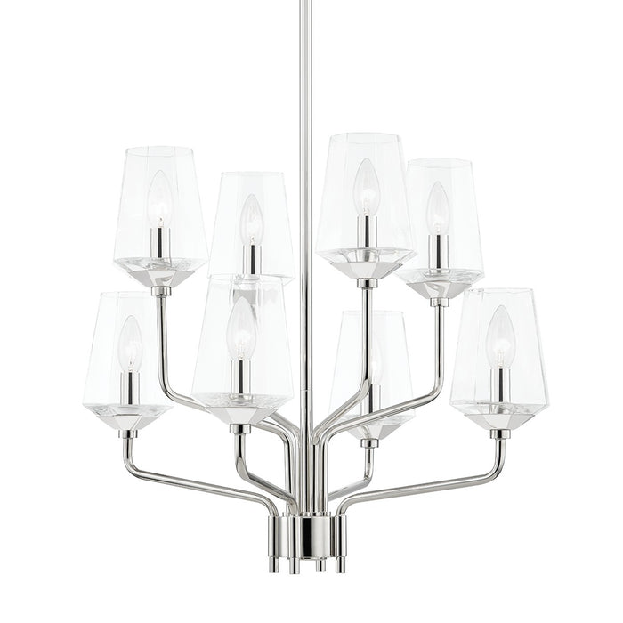 Mitzi H420808-PN Eight Light Chandelier, Polished Nickel