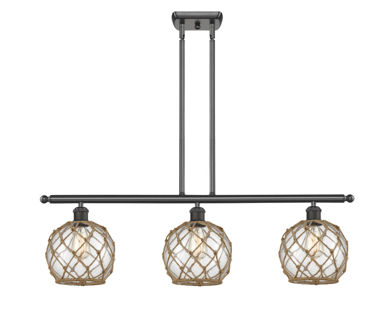 Innovations 516-3I-OB-G122-8RB Three Light Island Pendant, Oil Rubbed Bronze