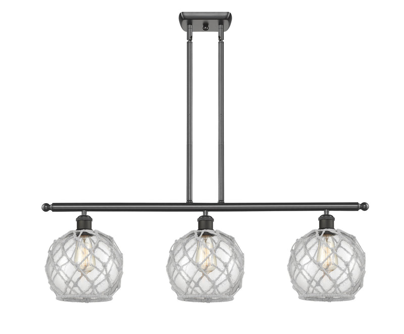 Innovations 516-3I-OB-G122-8RW Three Light Island Pendant, Oil Rubbed Bronze