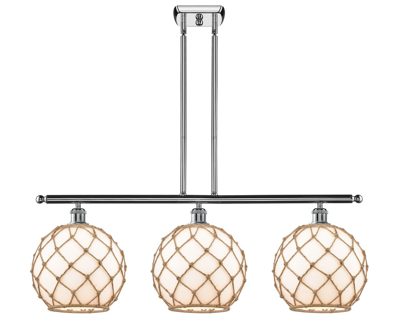 Innovations 516-3I-PC-G121-10RB Three Light Island Pendant, Polished Chrome
