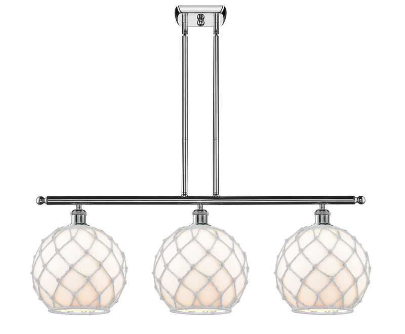 Innovations 516-3I-PC-G121-10RW Three Light Island Pendant, Polished Chrome
