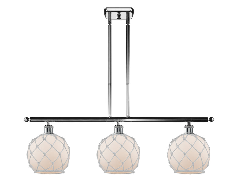 Innovations 516-3I-PC-G121-8RW Three Light Island Pendant, Polished Chrome