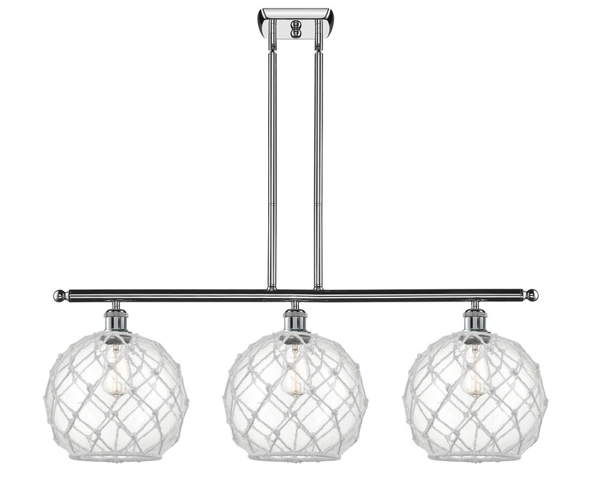Innovations 516-3I-PC-G122-10RW Three Light Island Pendant, Polished Chrome