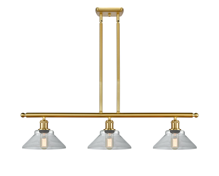 Innovations 516-3I-SG-G132 Three Light Island Pendant, Satin Gold
