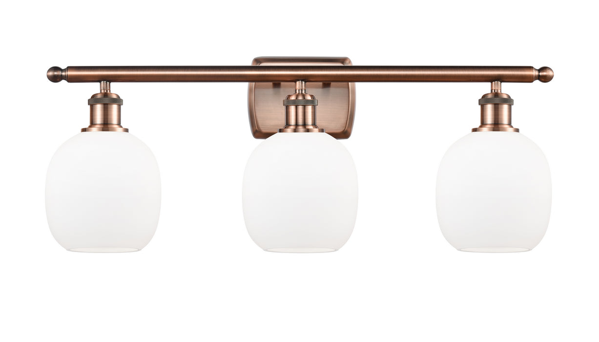 Innovations 516-3W-AC-G101 Three Light Bath Vanity, Antique Copper