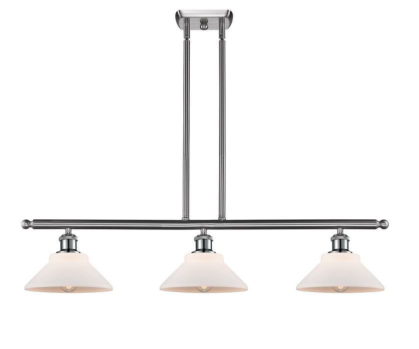 Innovations 516-3I-SN-G131 Three Light Island Pendant, Brushed Satin Nickel