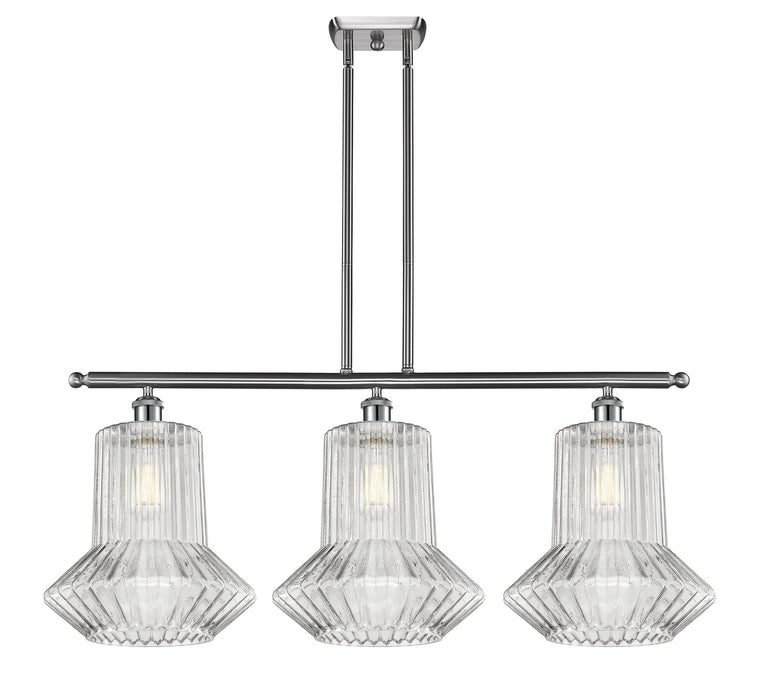 Innovations 516-3I-SN-G212 Three Light Island Pendant, Brushed Satin Nickel