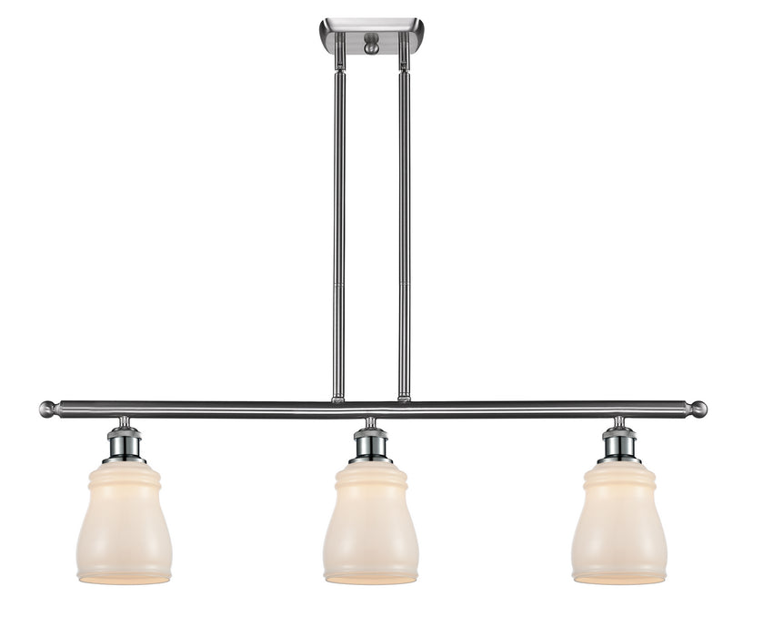 Innovations 516-3I-SN-G391 Three Light Island Pendant, Brushed Satin Nickel