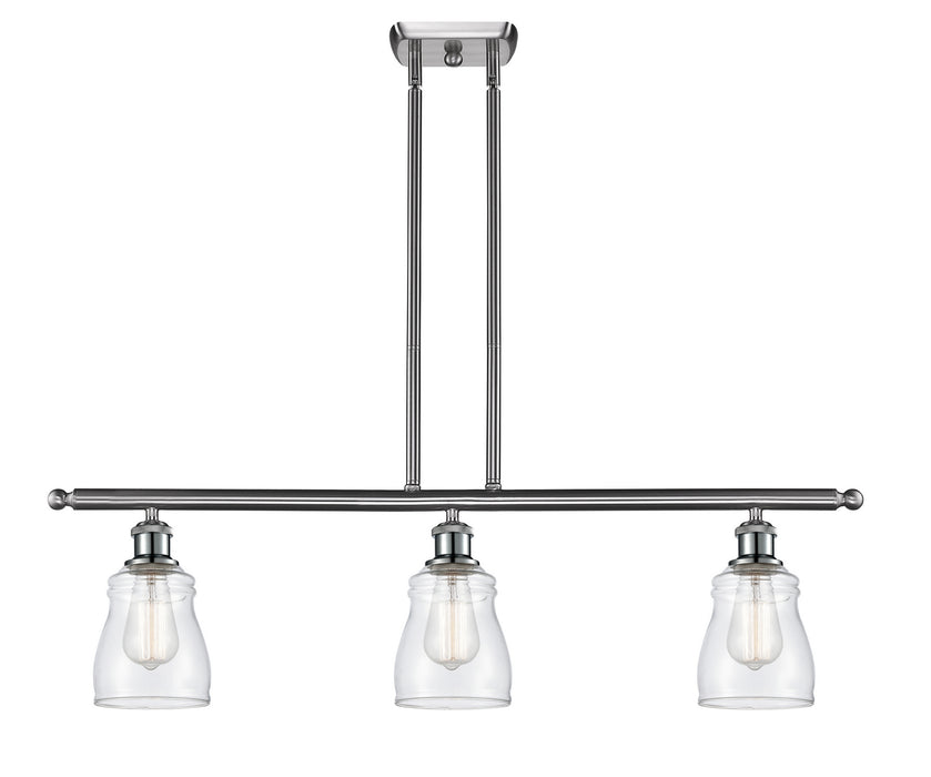 Innovations 516-3I-SN-G392 Three Light Island Pendant, Brushed Satin Nickel