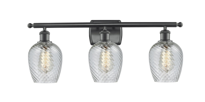 Innovations 516-3W-BK-G292 Three Light Bath Vanity, Matte Black