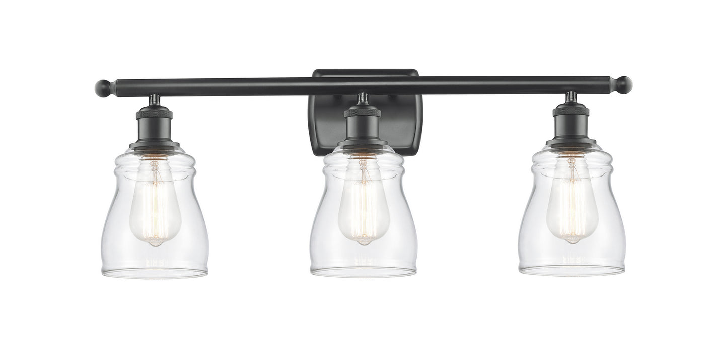 Innovations 516-3W-BK-G392 Three Light Bath Vanity, Matte Black