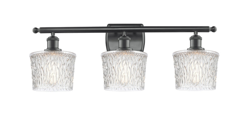 Innovations 516-3W-BK-G402 Three Light Bath Vanity, Matte Black
