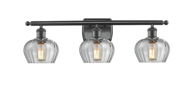 Innovations 516-3W-BK-G92 Three Light Bath Vanity, Matte Black