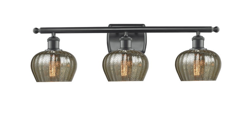 Innovations 516-3W-BK-G96 Three Light Bath Vanity, Matte Black