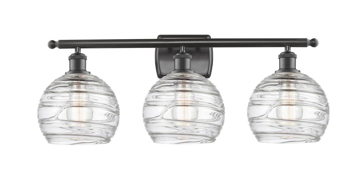 Innovations 516-3W-OB-G1213-8 Three Light Bath Vanity, Oil Rubbed Bronze