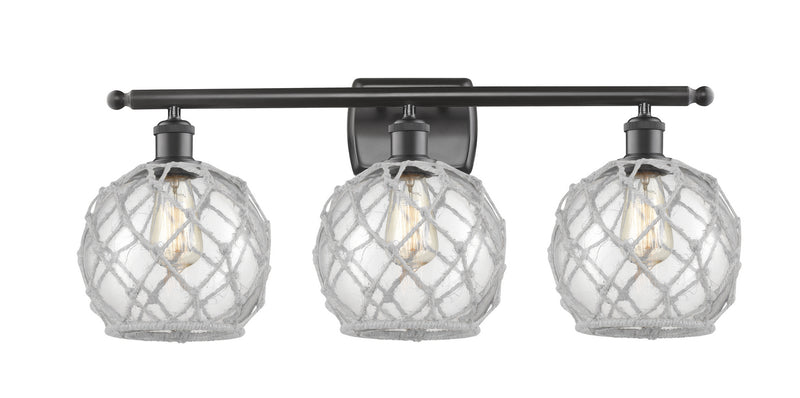 Innovations 516-3W-OB-G122-8RW Three Light Bath Vanity, Oil Rubbed Bronze