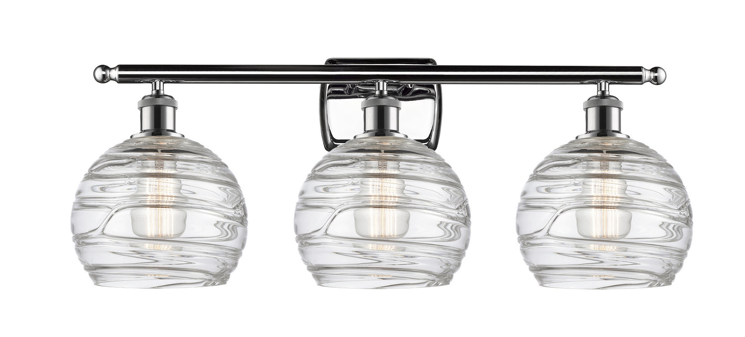 Innovations 516-3W-PC-G1213-8 Three Light Bath Vanity, Polished Chrome