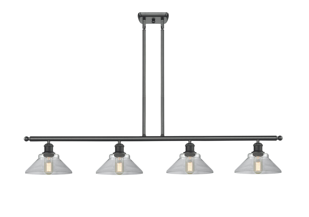 Innovations 516-4I-BK-G132 Four Light Island Pendant, Matte Black