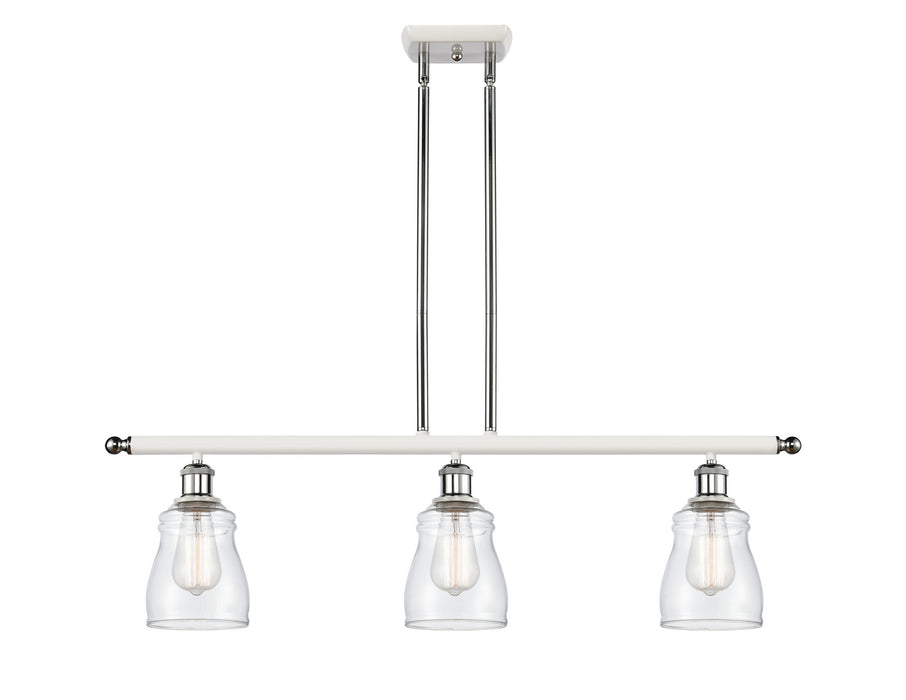 Innovations 516-3I-WPC-G392 Three Light Island Pendant, White Polished Chrome