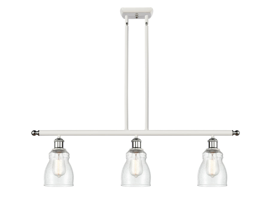 Innovations 516-3I-WPC-G394 Three Light Island Pendant, White Polished Chrome