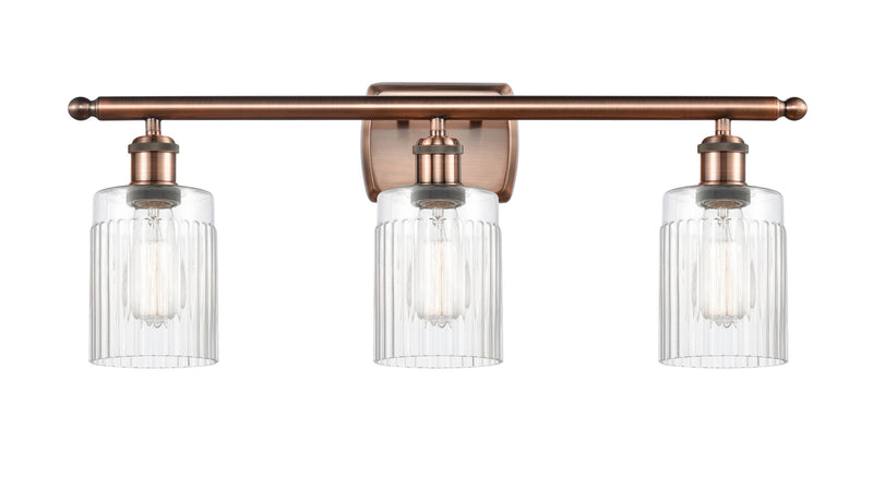 Innovations 516-3W-AC-G342 Three Light Bath Vanity, Antique Copper