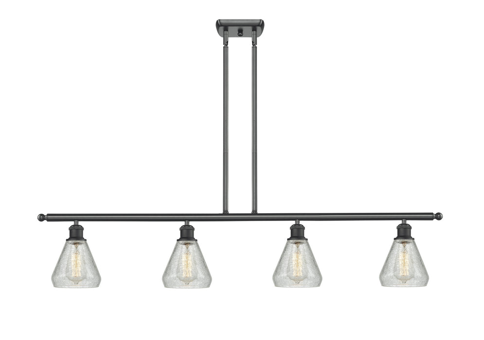 Innovations 516-4I-BK-G275 Four Light Island Pendant, Matte Black