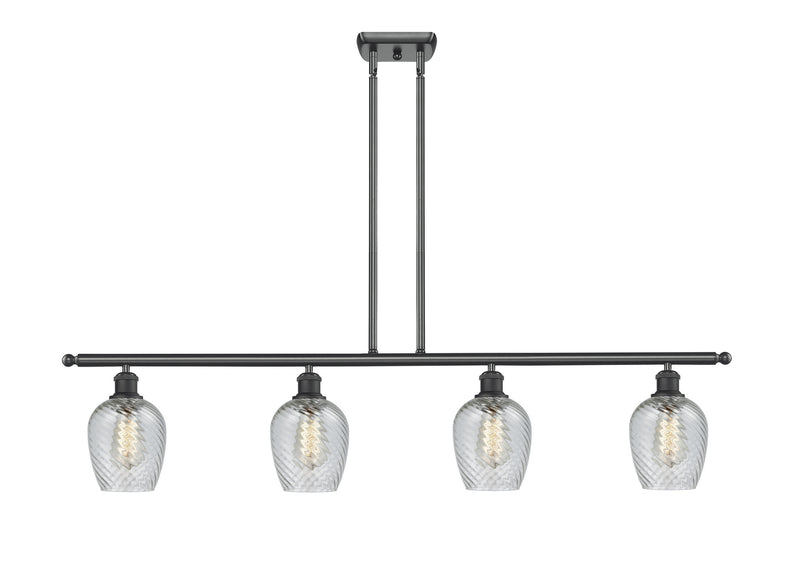Innovations 516-4I-BK-G292 Four Light Island Pendant, Matte Black