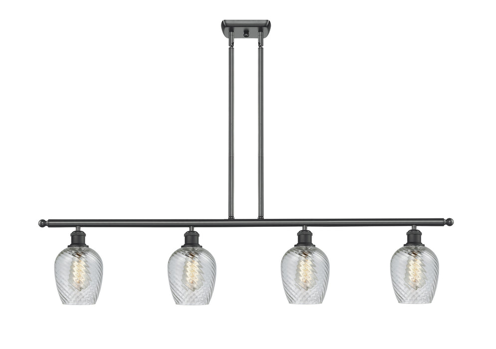 Innovations 516-4I-BK-G292 Four Light Island Pendant, Matte Black