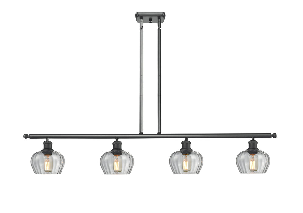 Innovations 516-4I-BK-G92 Four Light Island Pendant, Matte Black