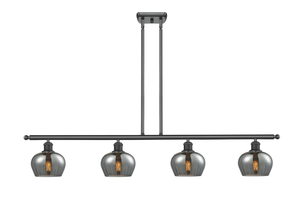 Innovations 516-4I-BK-G93 Four Light Island Pendant, Matte Black
