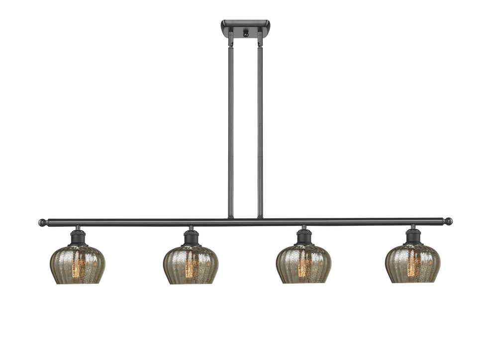 Innovations 516-4I-BK-G96 Four Light Island Pendant, Matte Black