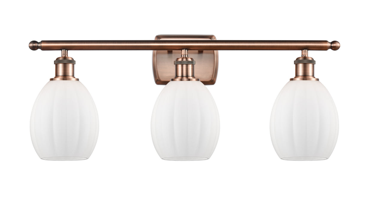 Innovations 516-3W-AC-G81 Three Light Bath Vanity, Antique Copper