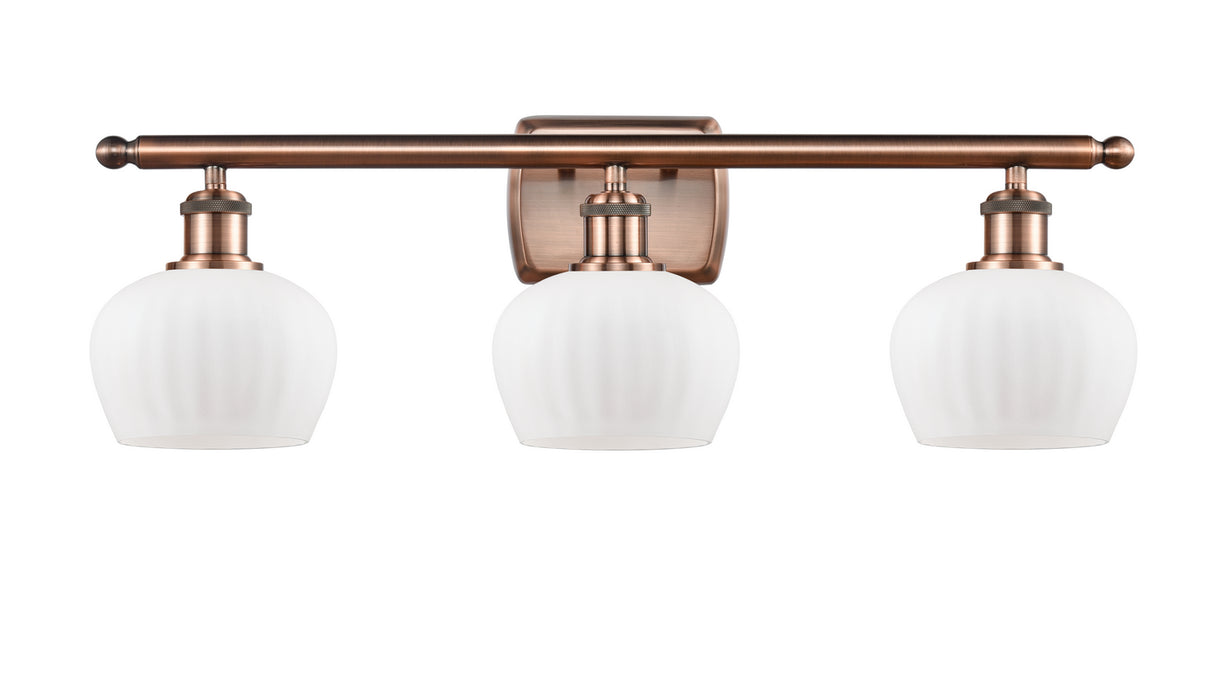 Innovations 516-3W-AC-G91 Three Light Bath Vanity, Antique Copper