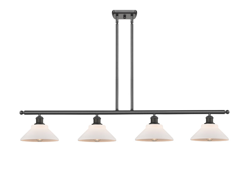 Innovations 516-4I-OB-G131 Four Light Island Pendant, Oil Rubbed Bronze