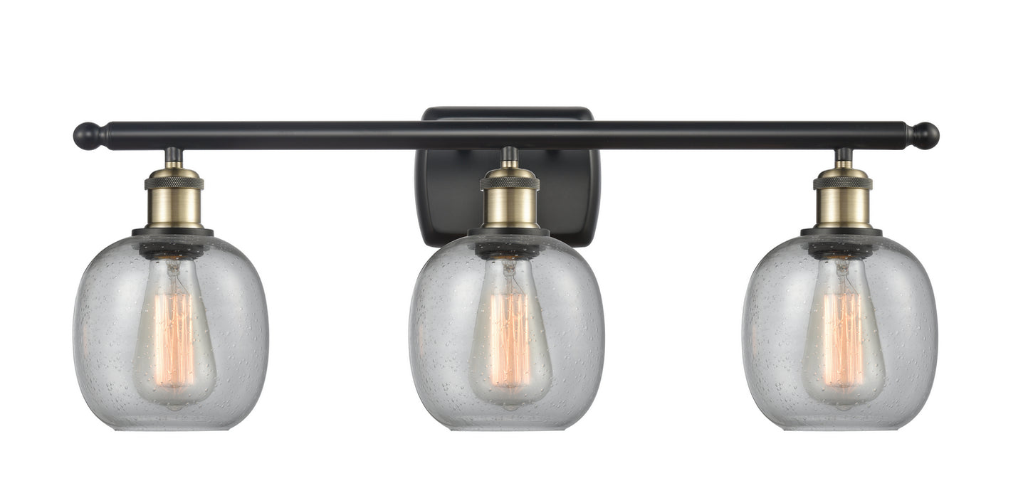 Innovations 516-3W-BAB-G104 Three Light Bath Vanity, Black Antique Brass