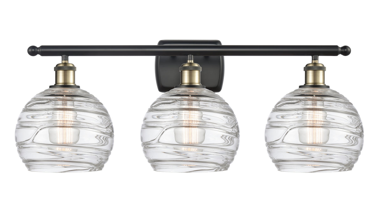 Innovations 516-3W-BAB-G1213-8 Three Light Bath Vanity, Black Antique Brass